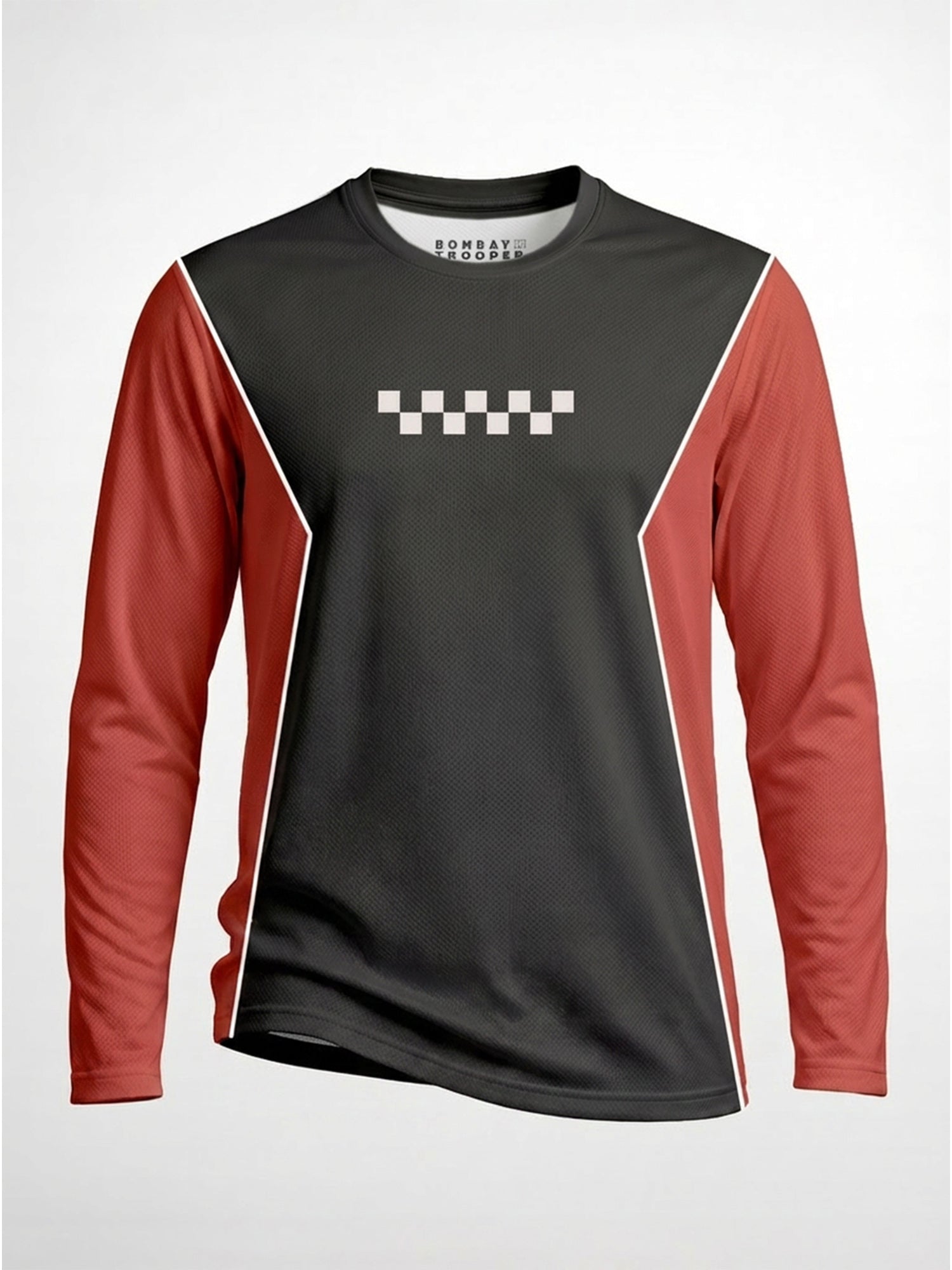 Retro Red Trackline Full Sleeve Jersey