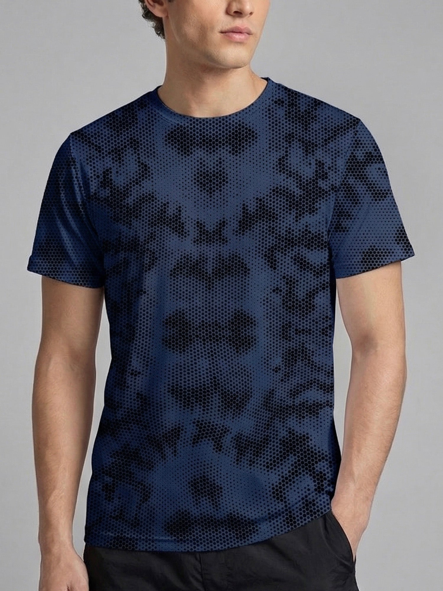 Midnight Blue: Active Mesh T-shirt