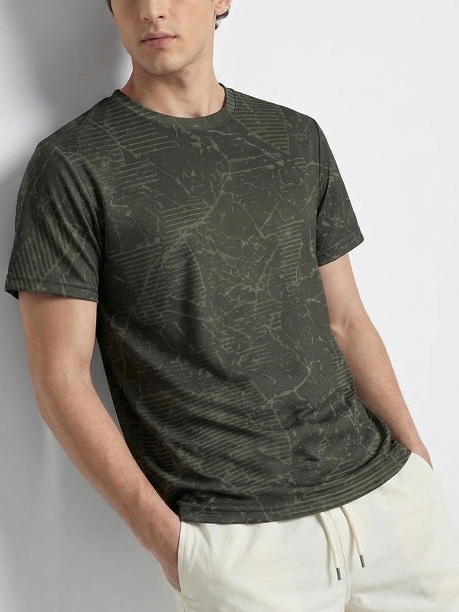 Urban Camo Green: Active Mesh T-shirt