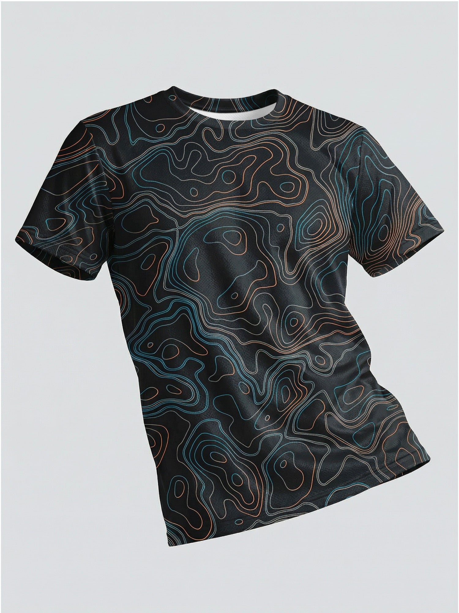 Dark Contours: Active Mesh T-shirt