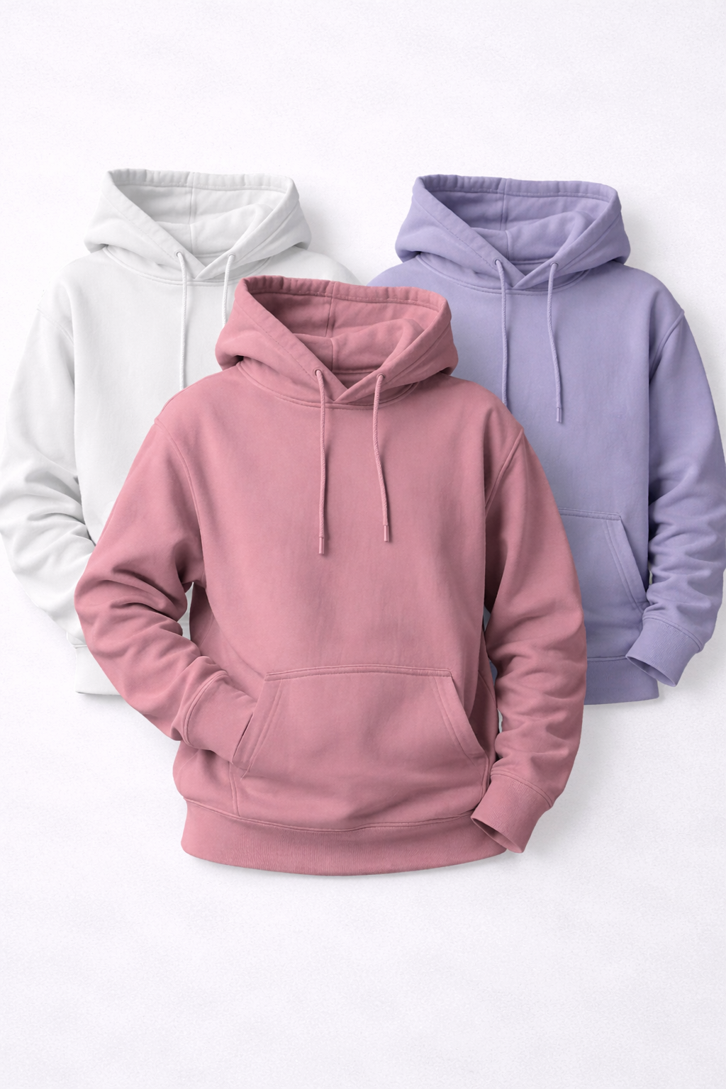 Pack Of 3: Warm Horizons: Unisex Fleece Hoodies