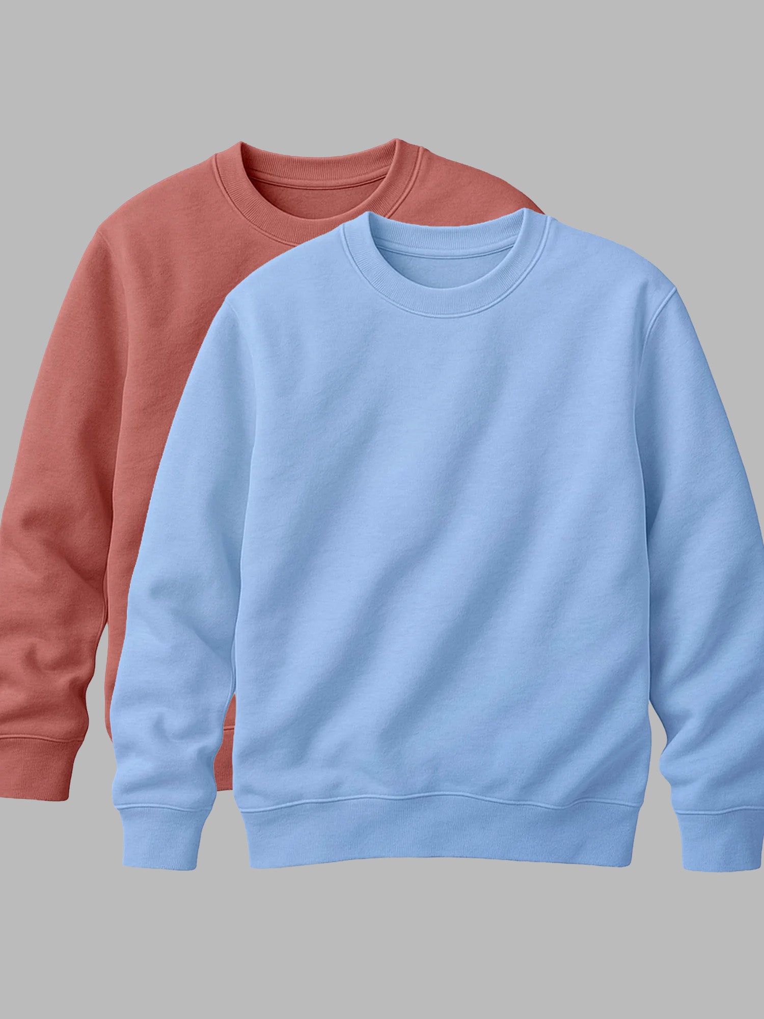 Coral & Baby Blue: The Wanderer Sweatshirt, Pack of 2