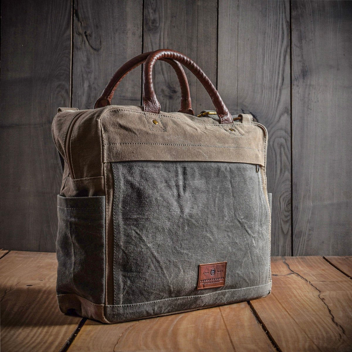 Oscar Messenger: Upcycled Eco-Friendly Canvas Laptop Bag For Men Wom