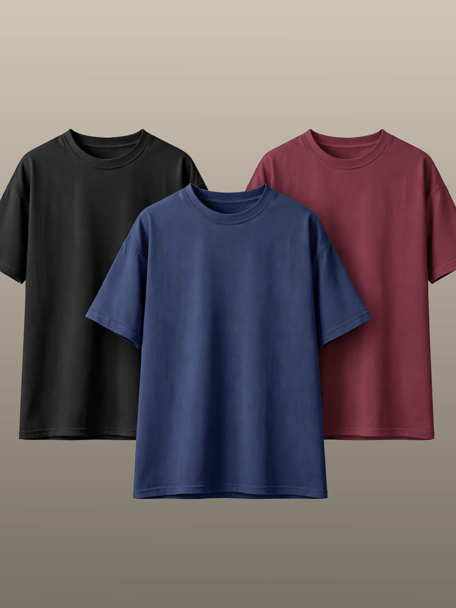 Pack Of 3: Luxe Horizons: Supima Cotton T-shirt
