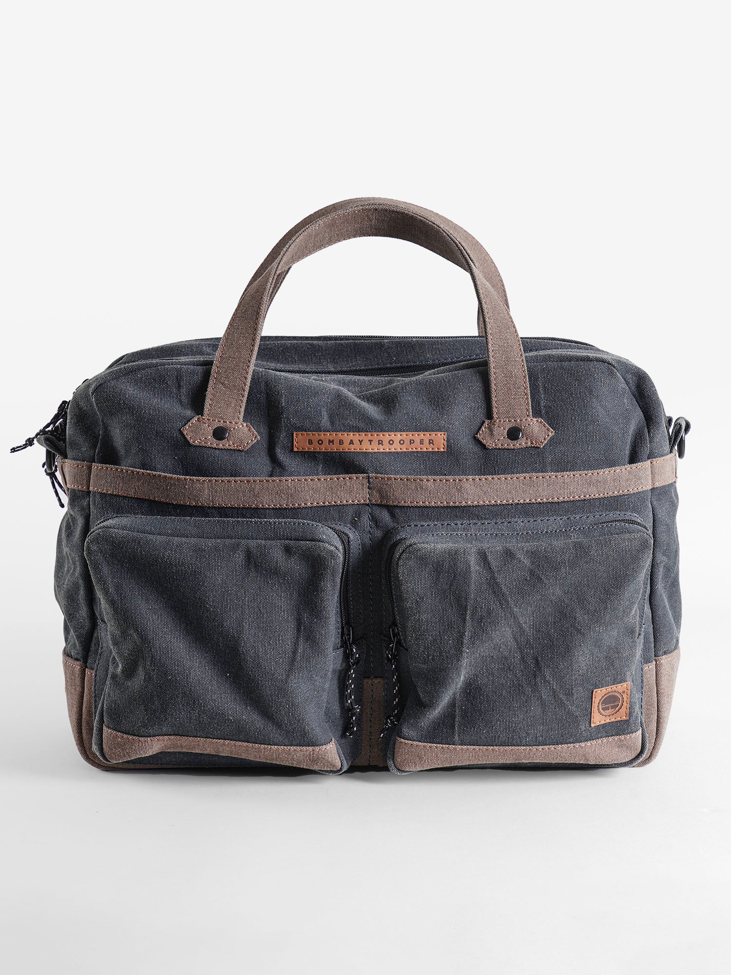 Whiskey Messenger: Upcycled Eco-Friendly Canvas Laptop Bag For Men & Women
