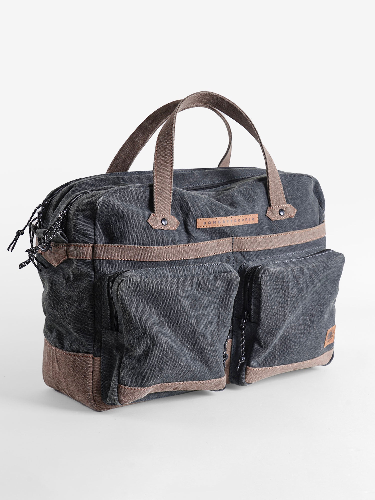 Whiskey Messenger: Upcycled Eco-Friendly Canvas Laptop Bag For Men & Women