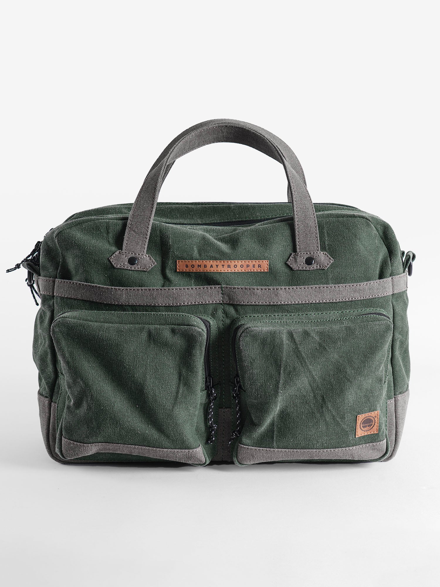 Whiskey Messenger: Upcycled Eco-Friendly Canvas Laptop Bag For Men & Women