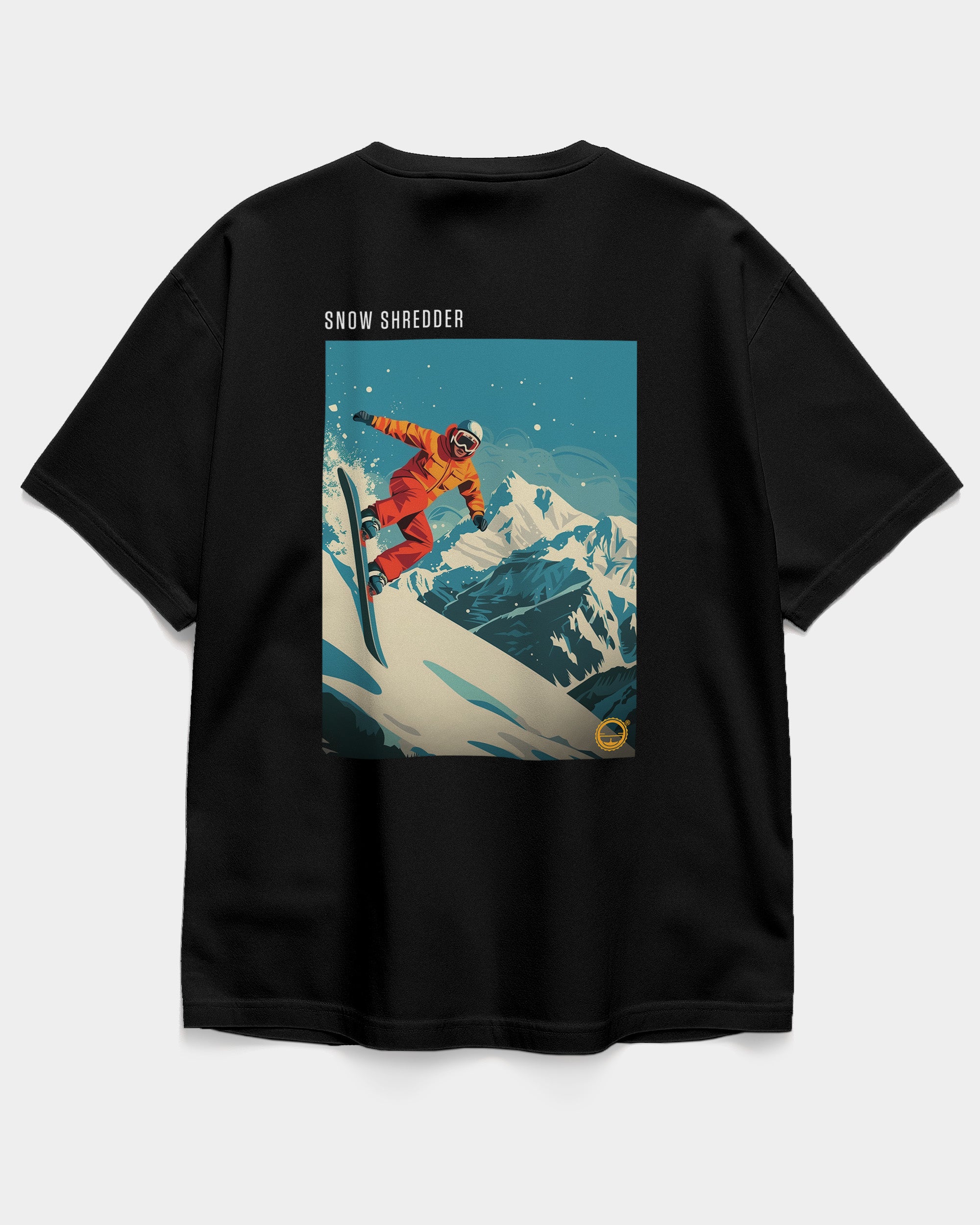 Snowboarder: Snow Shredder Oversized T-shirt