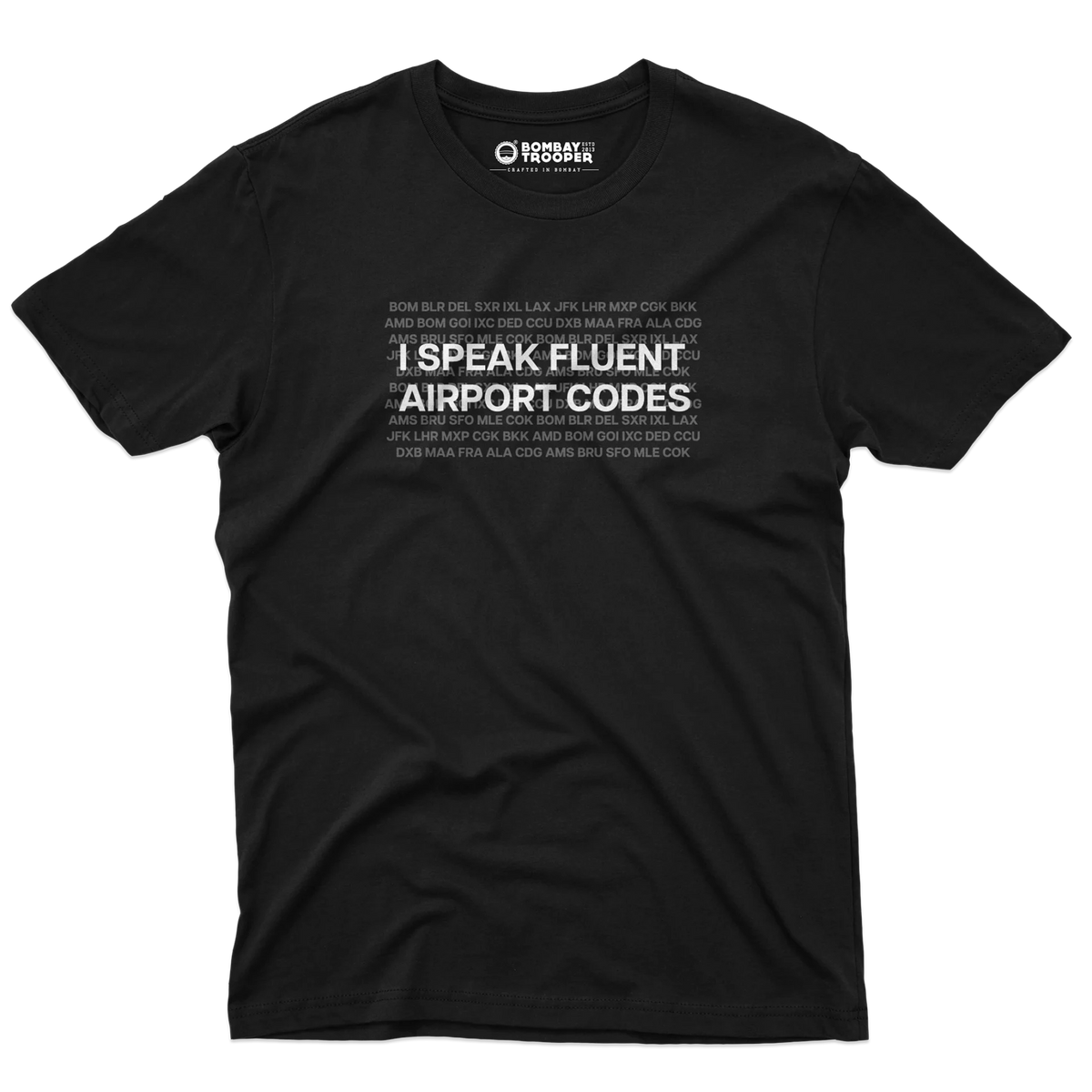 Airport Codes Printed T-shirt