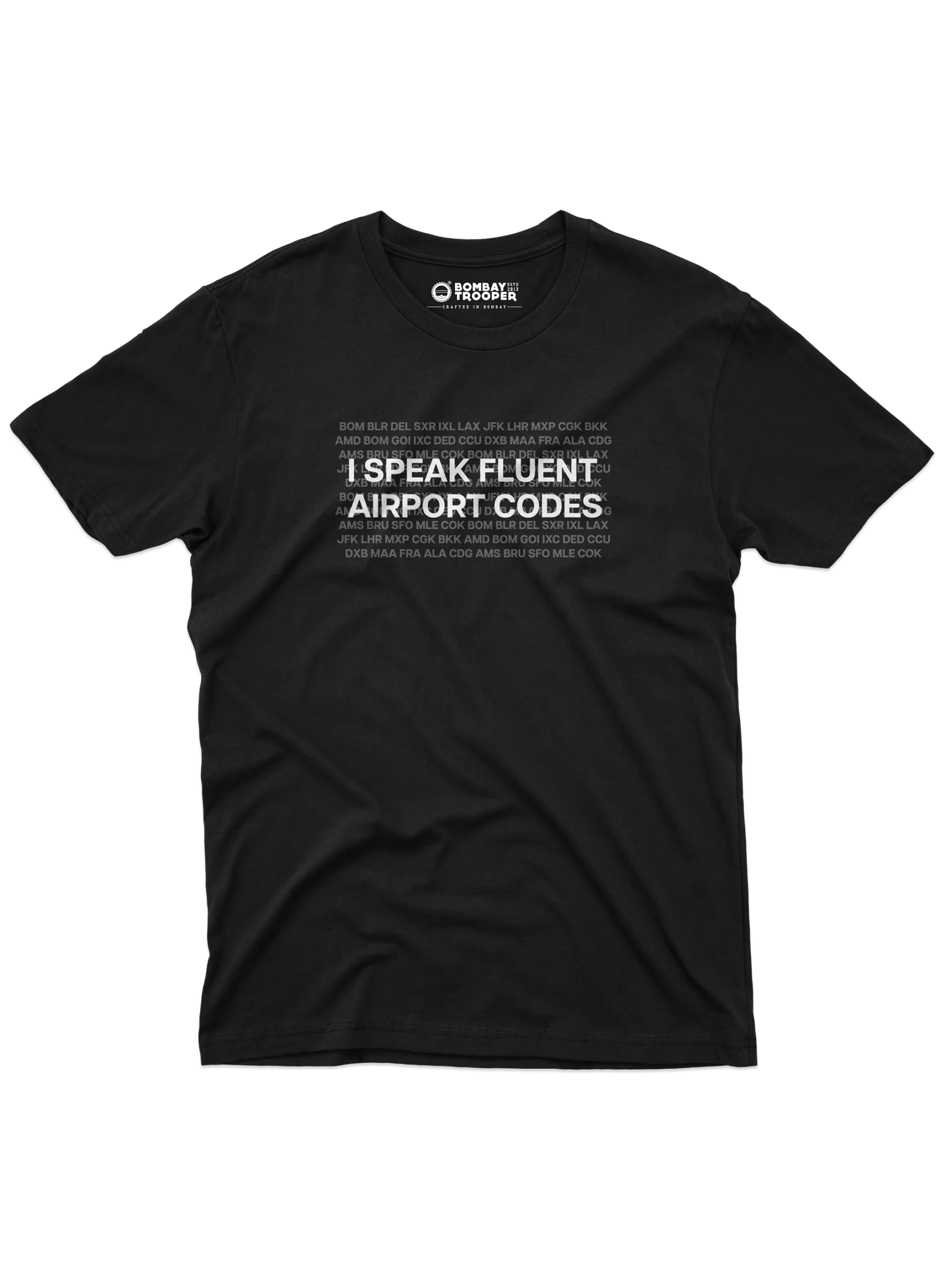 Airport Codes Printed T-shirt