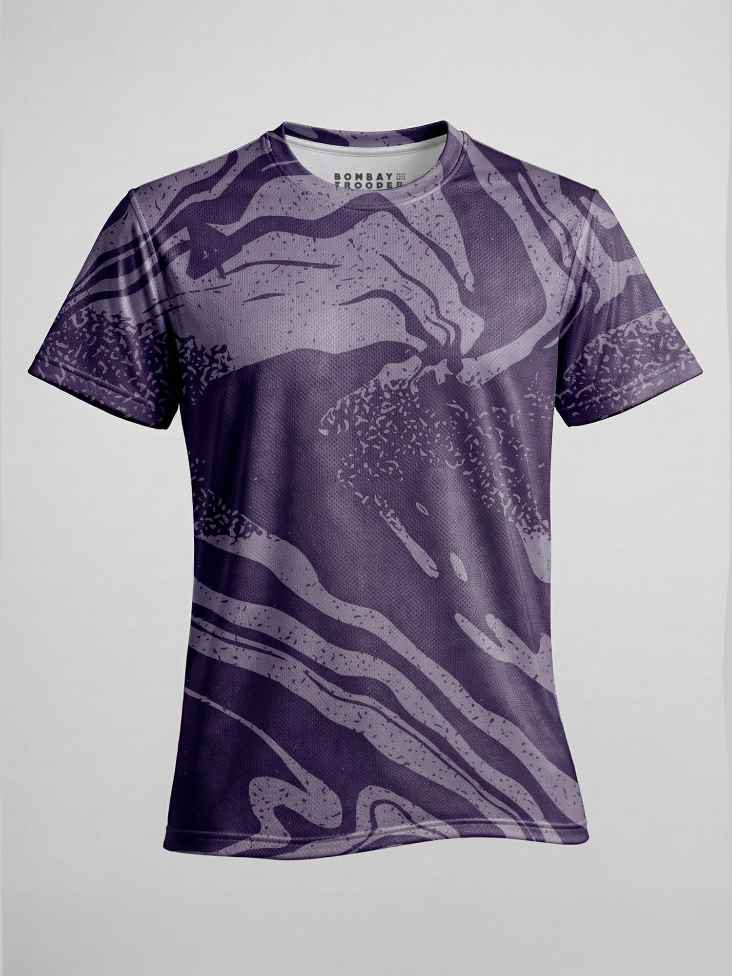 Purple Waves: Active Mesh T-shirt