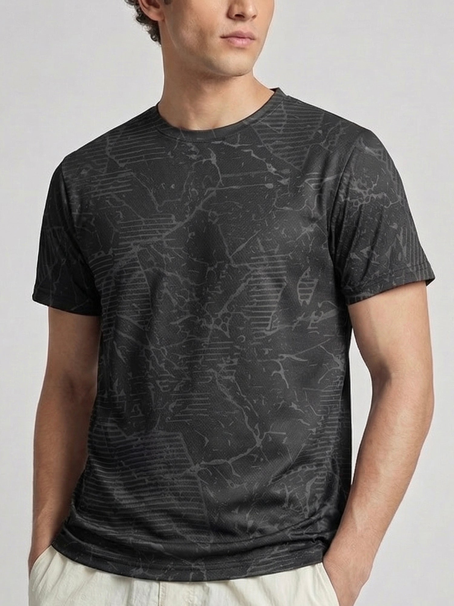 Urban Camo Black: Active Mesh T-shirt