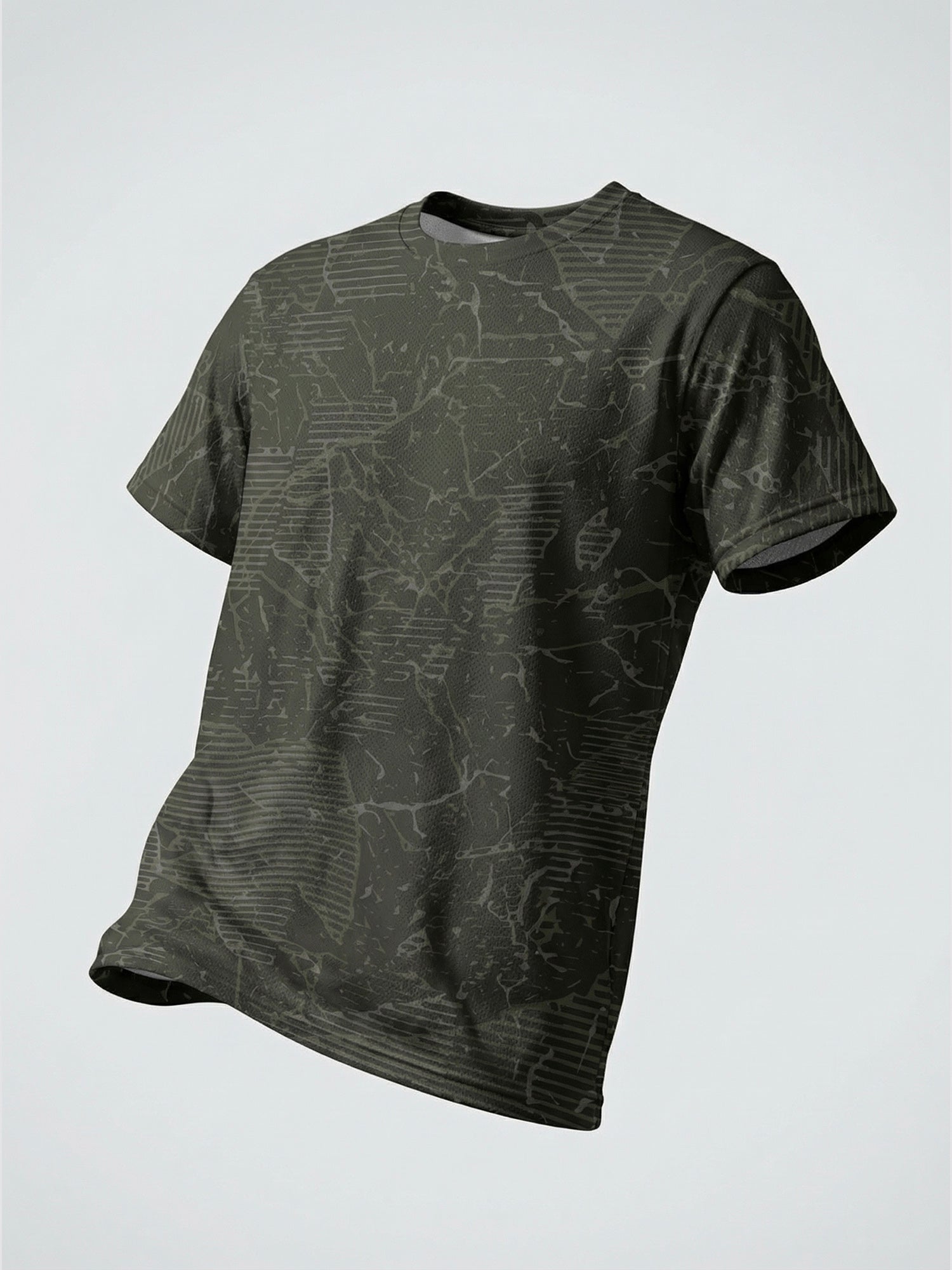 Urban Camo Green: Active Mesh T-shirt