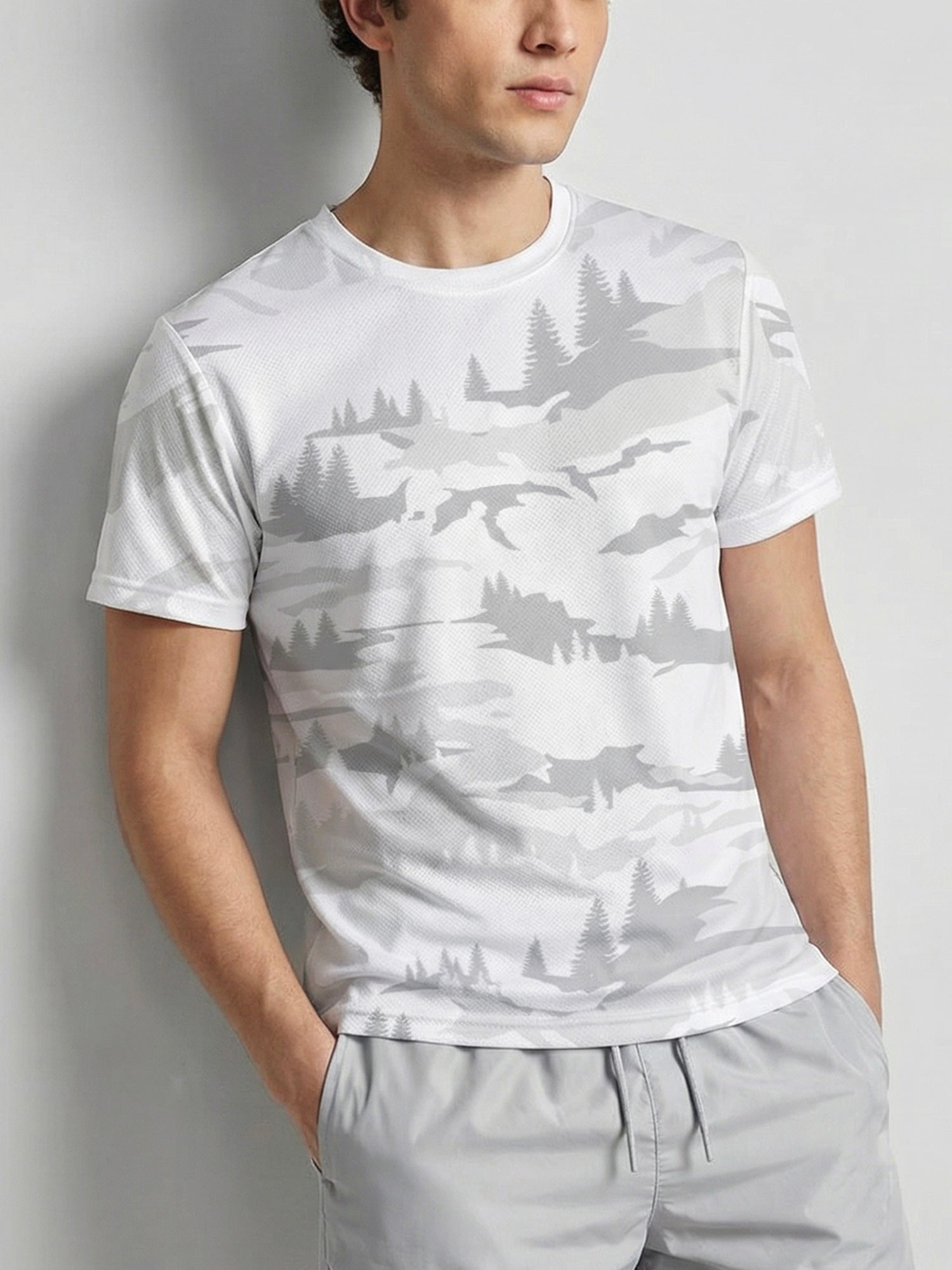 Snow Forest: Active Mesh T-shirt