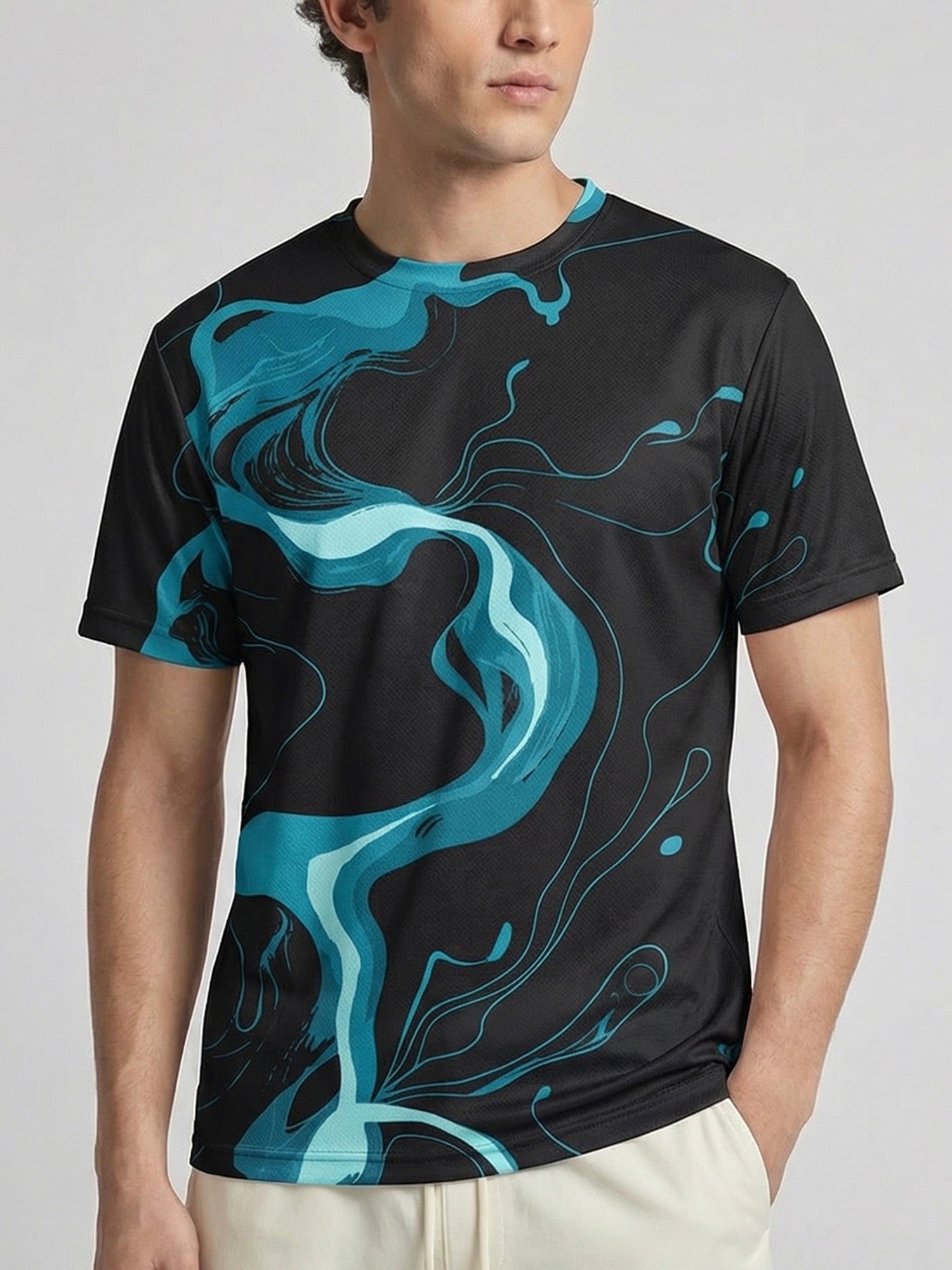 Aqua Flow: Active Mesh T-shirt