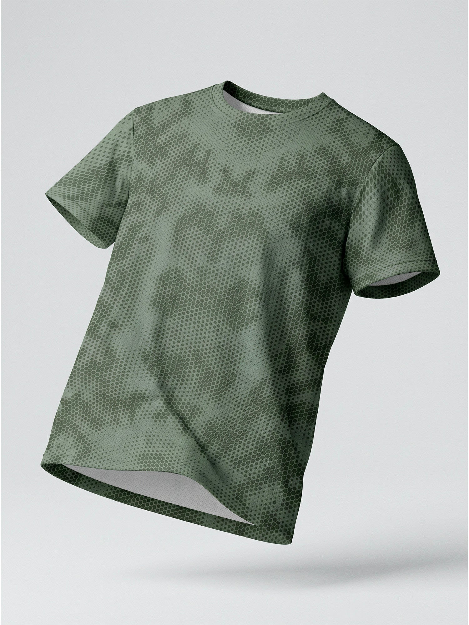 Sage Green Hex: Active Mesh T-shirt