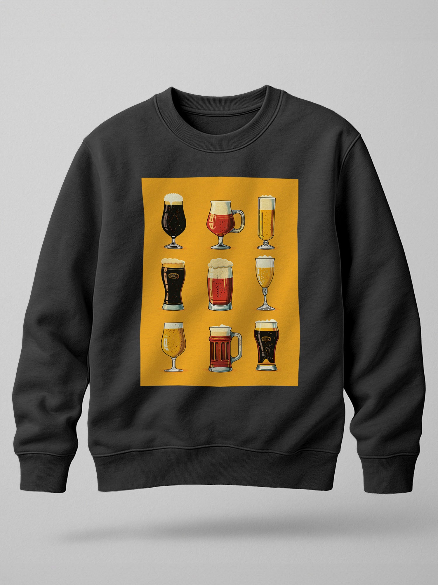 Beer Glasses: Printed Sweatshirt