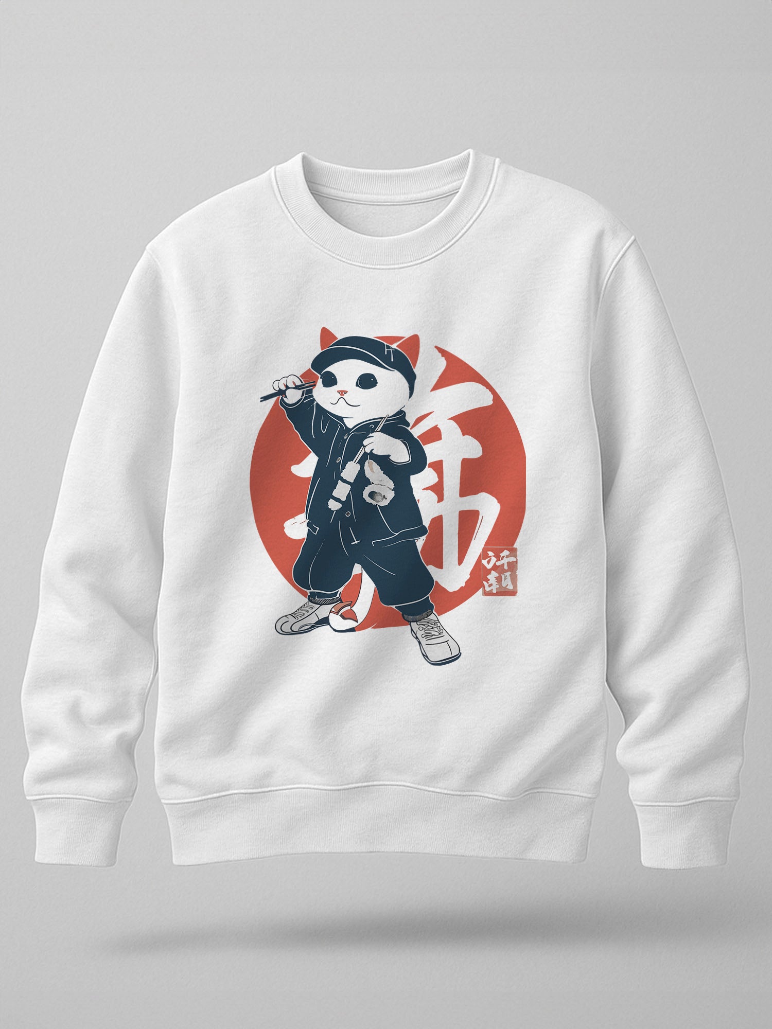 Sushi Cat: Printed Sweatshirt