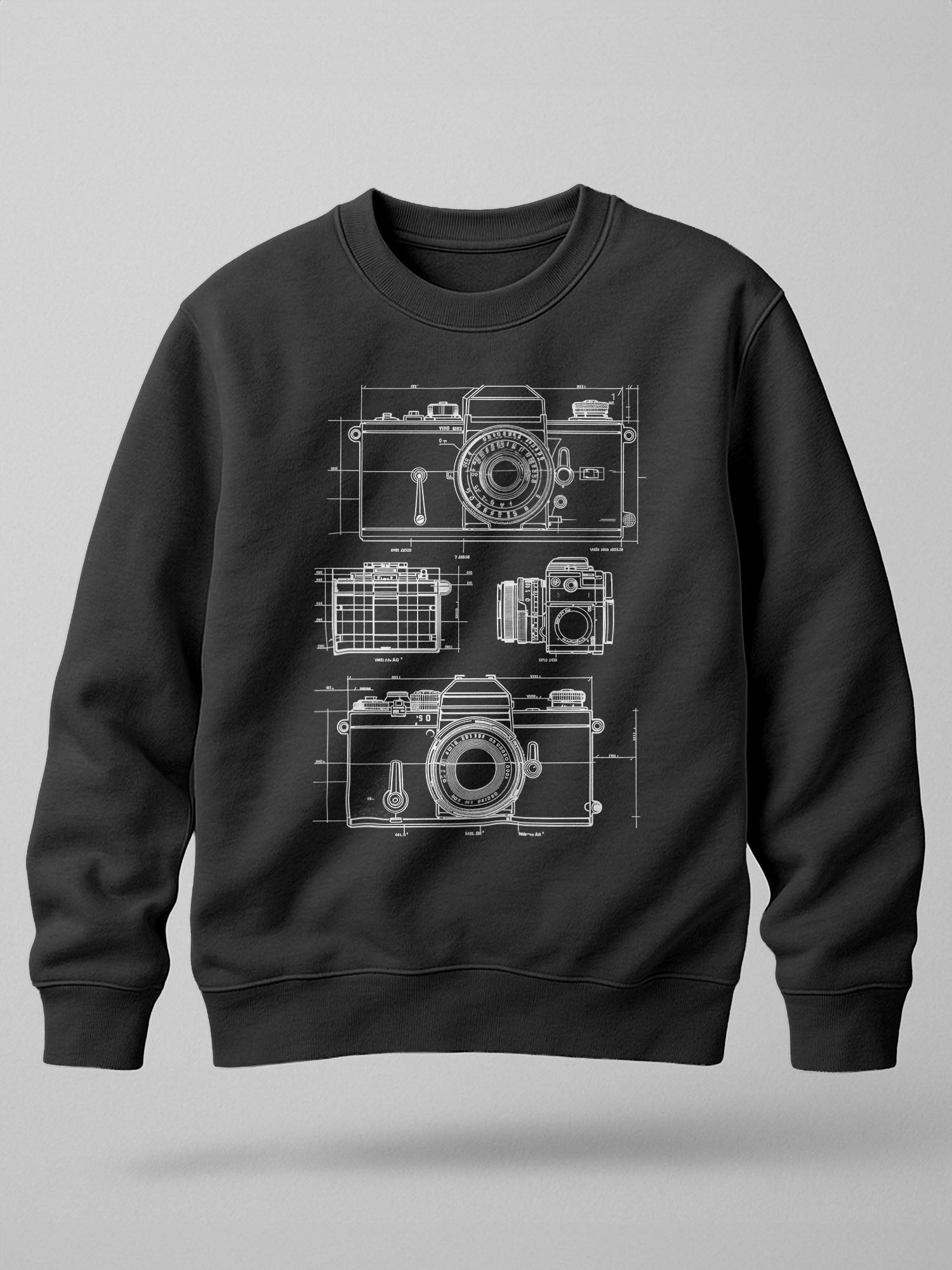 Vintage Camera: Printed Sweatshirt
