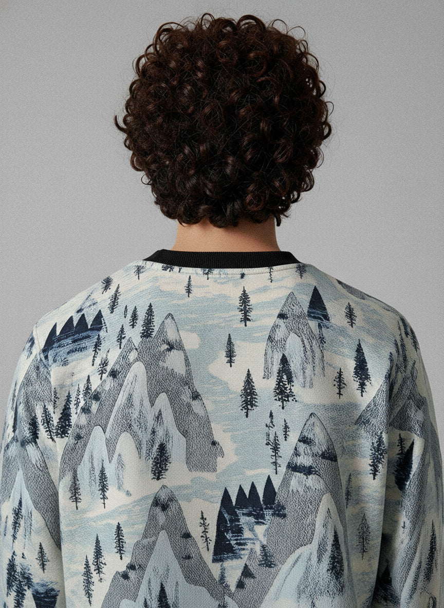 Above The Pines - Printed Sweatshirt