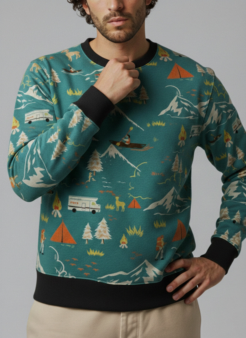 Off The Grid - Printed Sweatshirt