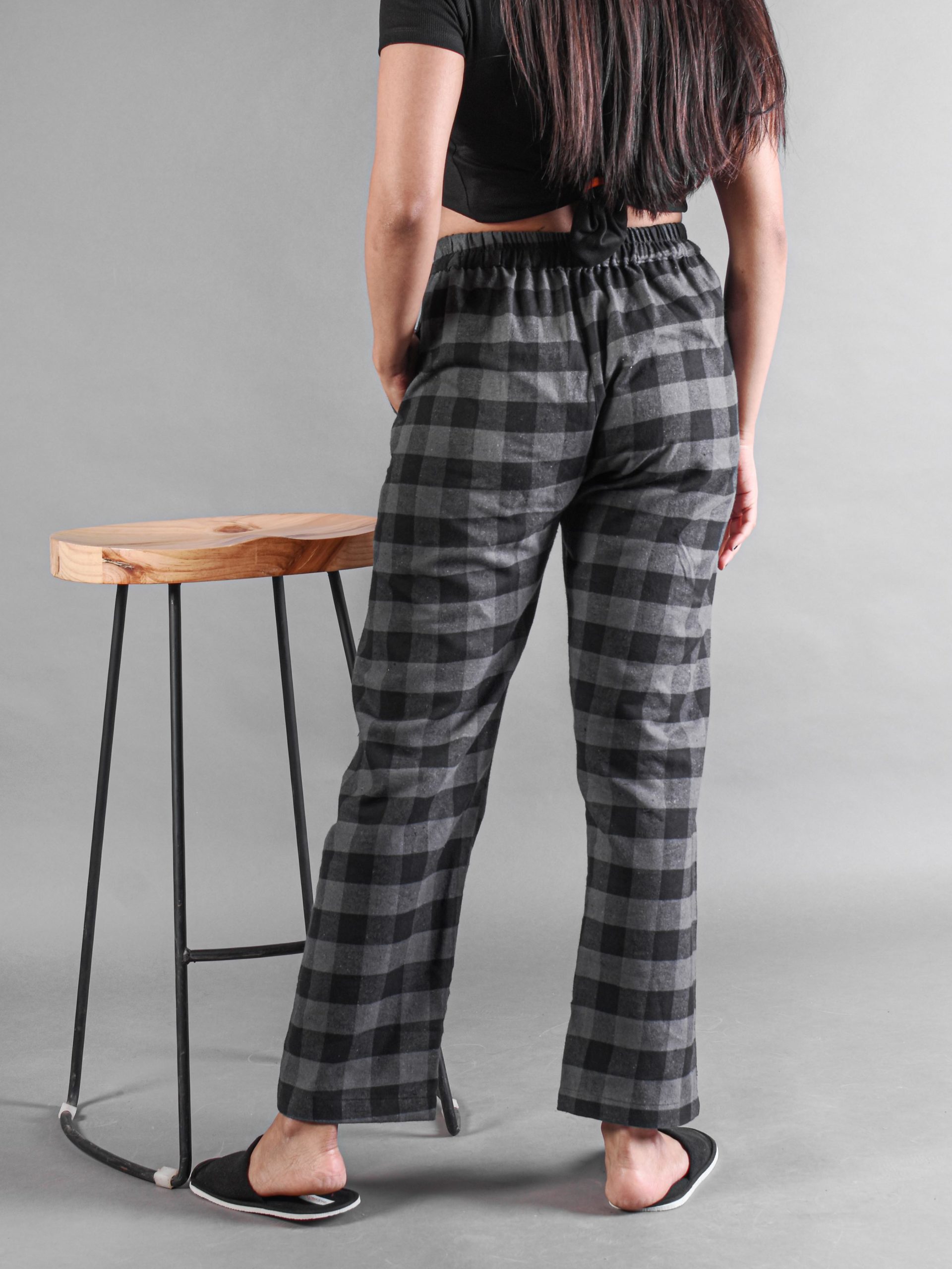 Womens Flannel Belted Wide Leg Trouser - Grey - 6 | Elegant shirt, Vintage  inspired outfits, Plus size outfits