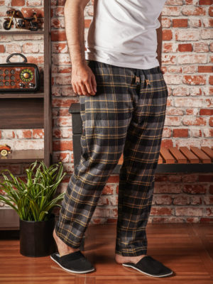 Fisyme Orange Plaid Halloween Mens Pajama Pants Men's Pajama Bottoms Soft  Sleep Lounge Pj Pants with Pockets, L - Yahoo Shopping