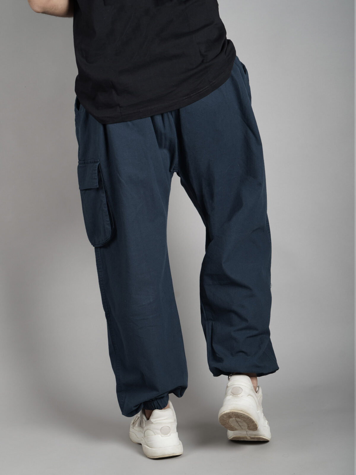 Solid Navy Blue Earthy Hoppers – Unisex Pants For Men And Women ...