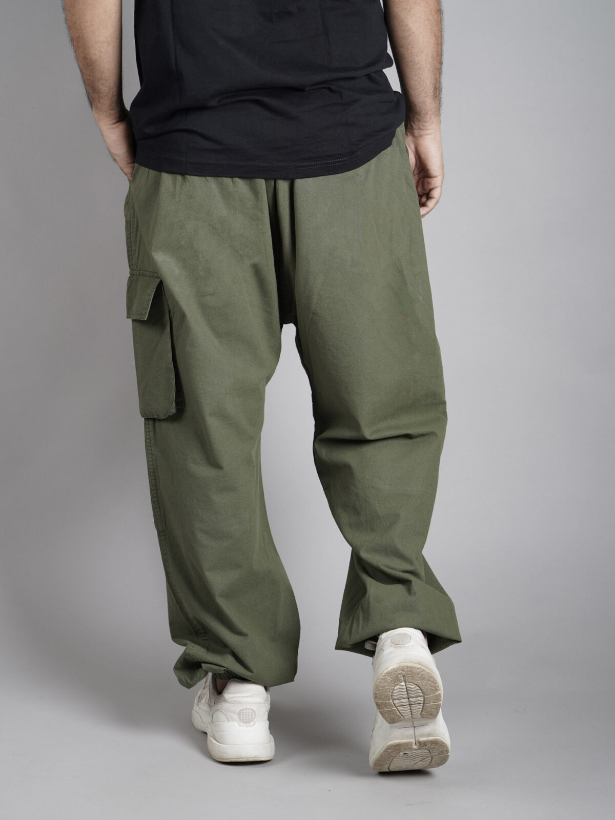 Solid Olive Green Earthy Hoppers – Unisex Pants For Men And Women ...